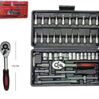SET DE LLAVE TUBO 46PCS 130T02/1046
