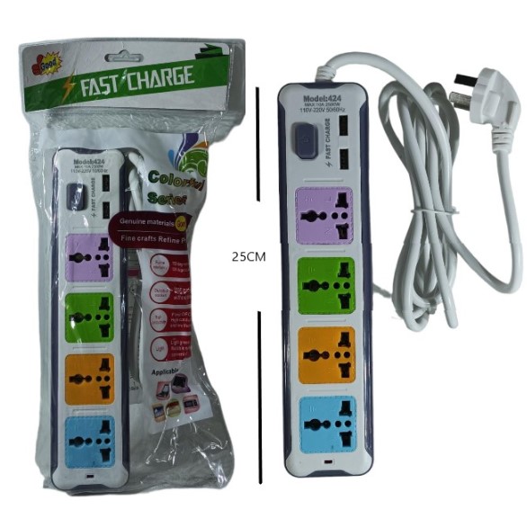ALARGUE ZAPATILLA 4 TOMA+ 2USB 424