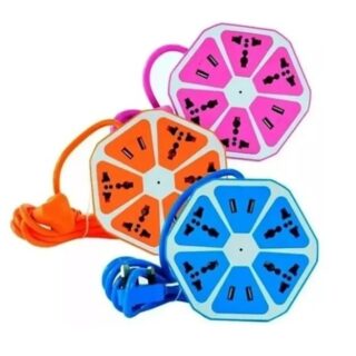 ZAPATILLA FLOR 4 BOCAS + 4USB 701-2U