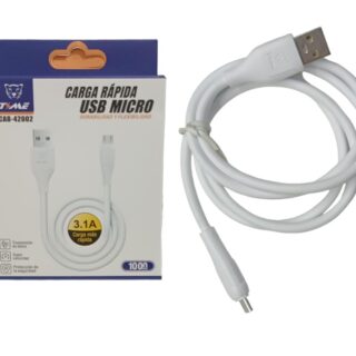CAB-42009 CABLE DATOS USB V8 TIME 3.1 BLANCO 42006