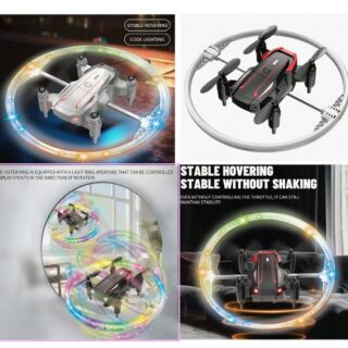 DRONE CON ARO DE LUZ RGB BK2 CON CONTROL                DR-1