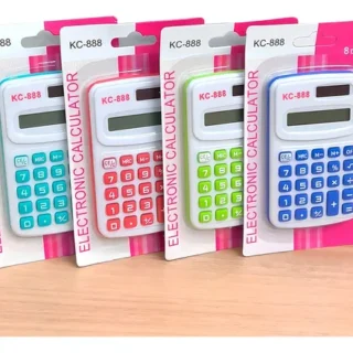 CALCULADORA CHICA COLORES EN BLISTER 8 DIGITOS G-KC-888