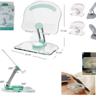 HOLDER PARA CELU O TABLET ACRILICO 360°              F-D06