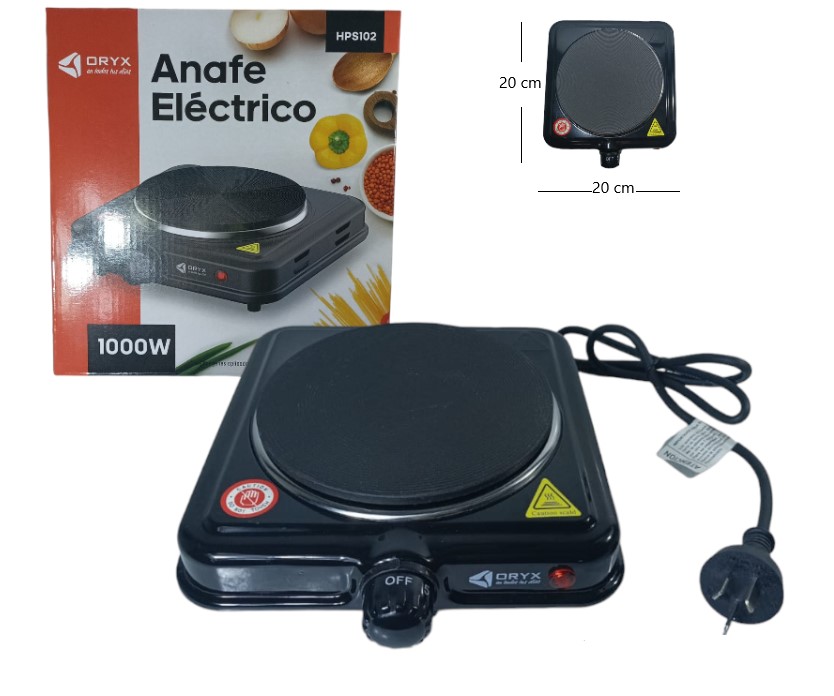 ANAFE DE 1 HORNALLA ORYX 1000W HPS104/HPS103 HPS102