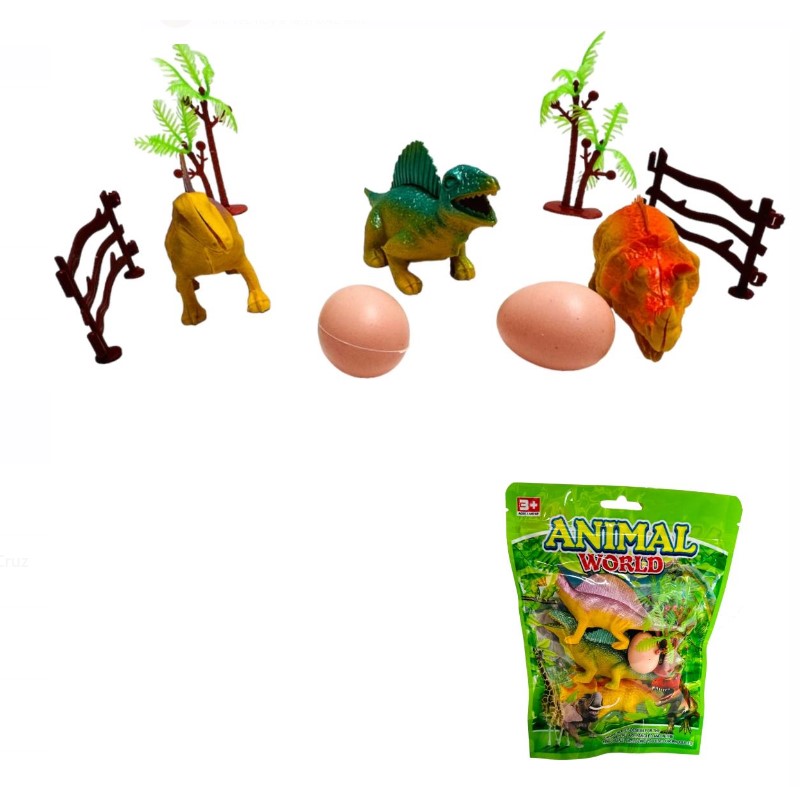 DINOSAURIO EN BOLSA ANIMAL WORLD K-DINO1