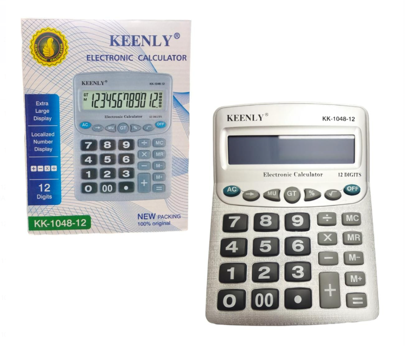 CALCULADORA KEENLY 12 DIGITOS GRANDE C2184 KK-1048-12