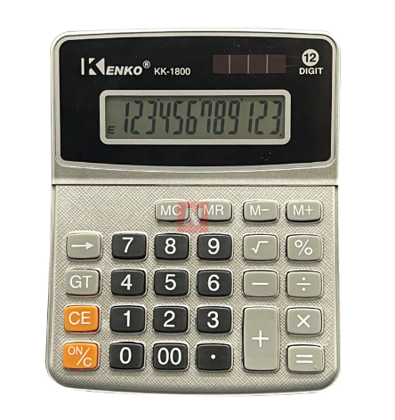 CALCULADORA MEDIANA KENKO 12 DIGITOS KK-1800
