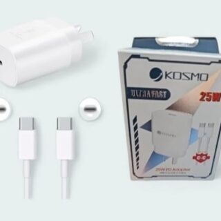 CARGADOR KOSMO 25W PD TIPO C A TIPO C               KOS-25WTC