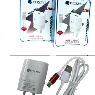 CARGADOR KOSMO TIPO C 2.75A CABLE DESMONTABLE             KOS-275C