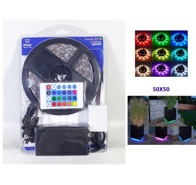 TIRA LED 50X50 RGB 5M 270 LED RL-5 LED-9726