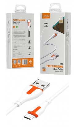 CABLE LDNIO FAST DATA 2.1A MICRO USB-V8 1MTS LS571-V8