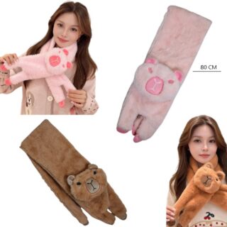 BUFANDA PELUCHE DE CAPYBARA NK-8513