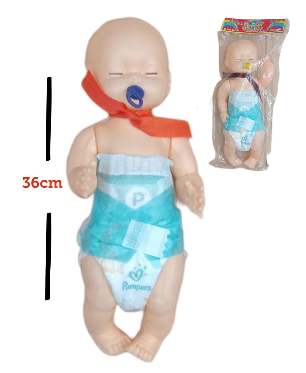 BEBE CON PAÑAL Y CHUPETE R-BP10