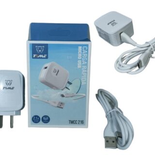 CARGADOR TIME V8 2.1A C/ CABLE DESMONTABLE          TMCC216