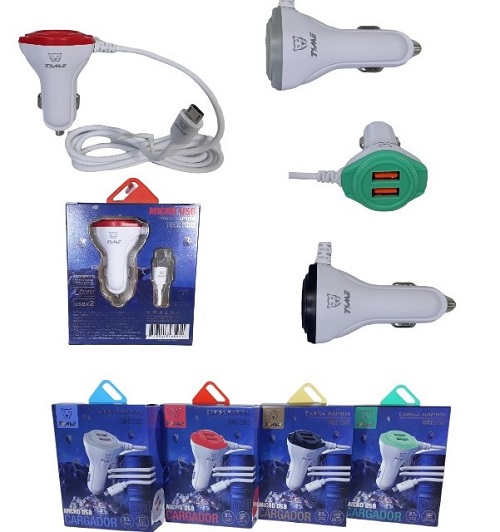 CARGADOR DE AUTO TIME V8 TMCC2303