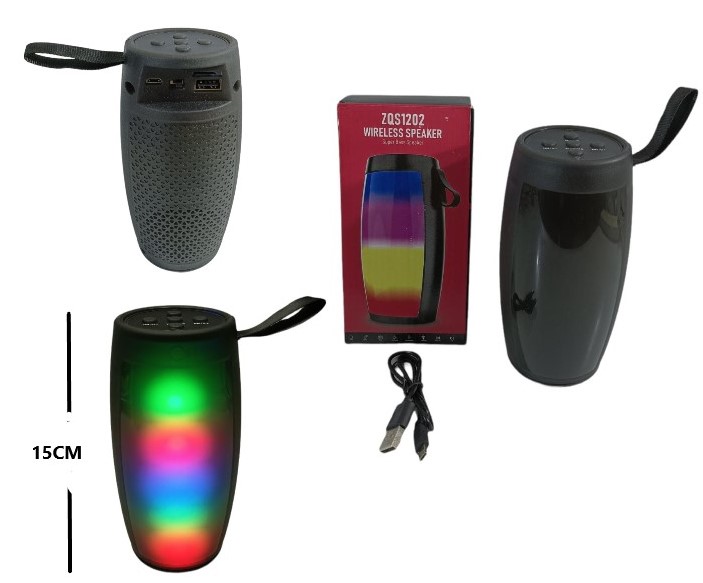PARLANTE CON LUZ RGB BT -FM - BUENOS AIRES - BUENO
