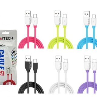 CABLE AITECH 5A TIPO C SILICONADO COLORES AICA181406X