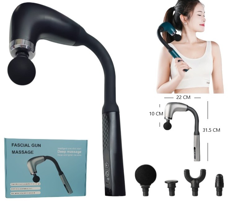 MASAJEADOR RECARGABLE CON MANGO DE EXTENSION JC395