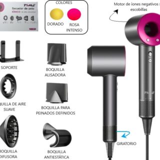 SECADOR DE PELO CON ACCSESORIOS 1600W            S-113111