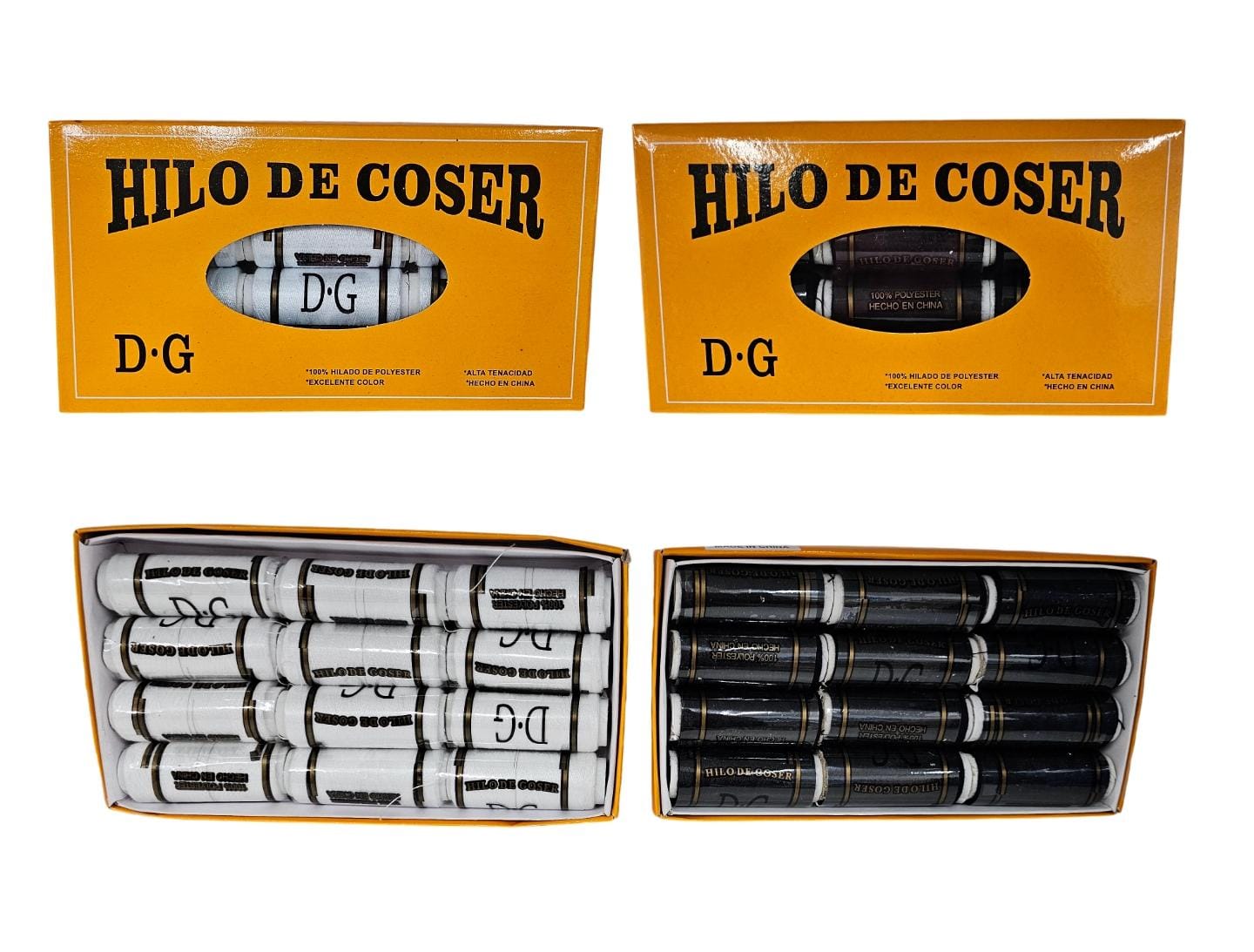 HILO SOLO NEGRO x 12 UNIDADES Z6004/6003-1