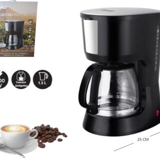 CAFETERA DE FILTRO 1.5L 1000W 12 TAZAS K-113542