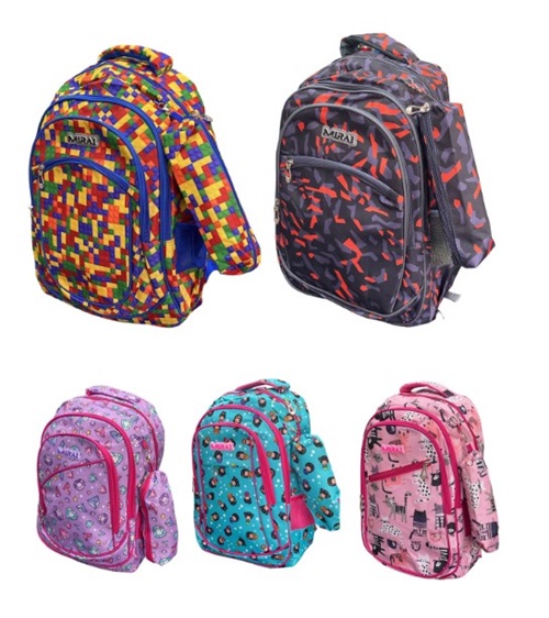 MOCHILA JUVENIL MIRAI 46cm x 35cm C/CARTUCHERA AF181