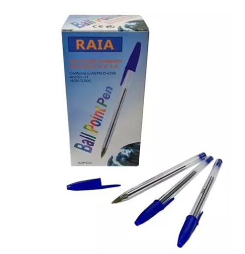 LAPICERA AZUL CRISTAL CAJA x 50 UNIDADES R-LIB9521