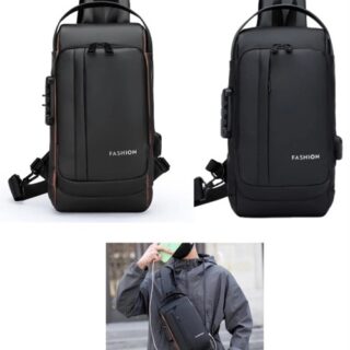 MORRAL BANDOLERA ANTIRROBO USB IMPERMEABLE             X69-2