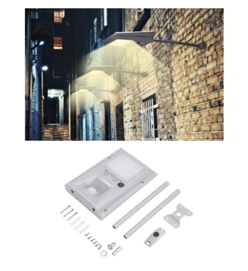 LUZ SOLAR LED 200 LUMENS IP54 2W C/ SENSOR KSM-108