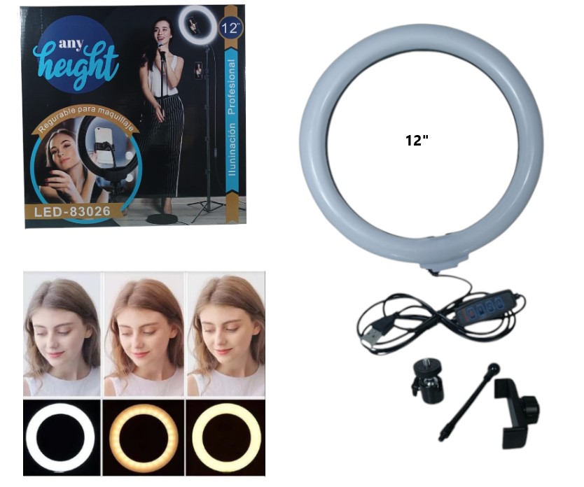 LED-83078 ARO SELFIE 12P FRIA,CALIDA,NEUTRA LED-83026