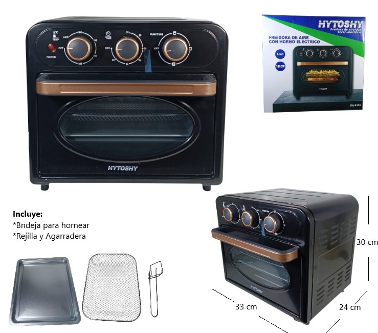 FREIDORA DE AIRE CON HORNO ELECTRICO PA-5352