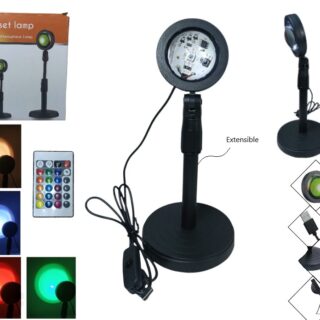 LAMPARA LED RGB USB C/ CONTROL ATARDECER ST-0027/LED-83068