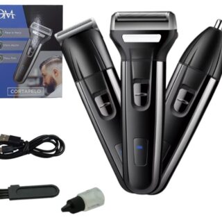 CORTA BARBA 3 EN 1 RECARGABLE DL-9049