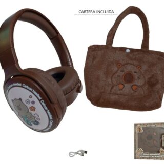 AURICULAR CAPYBARA VINCHA BT/MP3 + CARTERA AU-14004