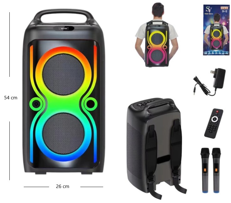 (BS)PARLANTE MOCHILA 6.5 X2 C/MIC