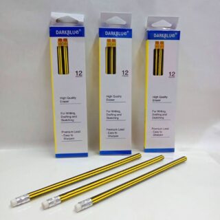 LAPIZ NEGRO HB con GOMA x 12 _____________________