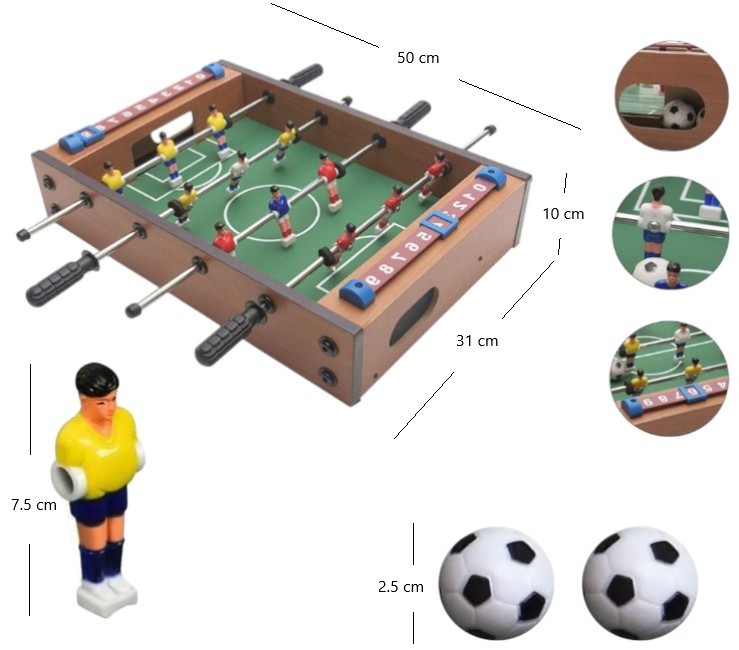 JUEGO DE FUTBOL DE MESA PORTATIL X 18 P/NIÑOS
