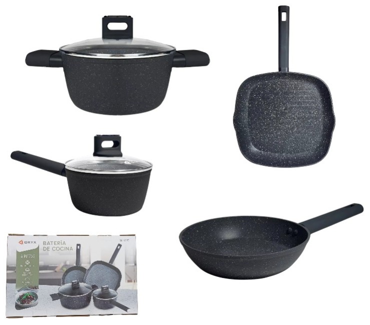 SET DE OLLAS ANTIADHERENTE 6 PIEZAS