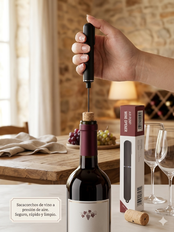 Sacacorcho destapador de vino a presión de aire aguja S25-388