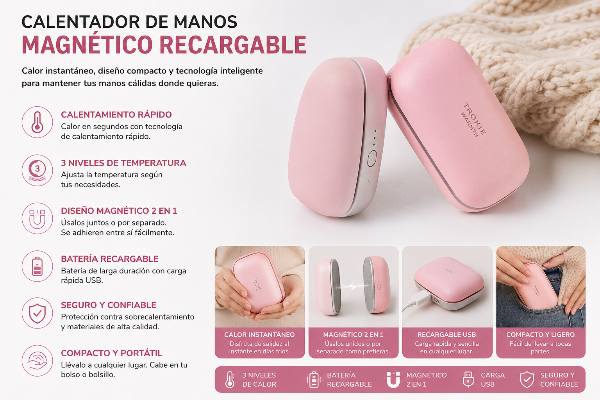 Calentador de manos magnético recargable S25-619