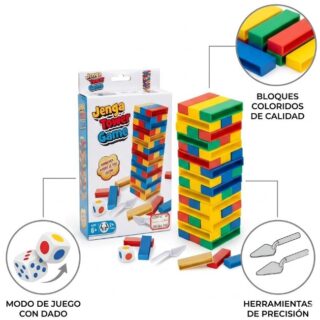 JUEGO DE BLOQUES JENGA PLASTICO