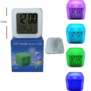 RELOJ DIGITAL FECHA/ALARMA/TEMP KM9821A