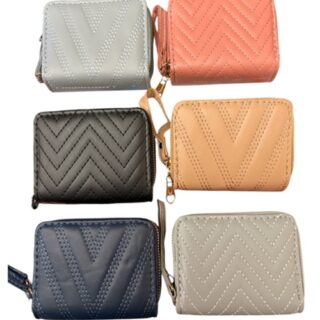 BILLETERA MINI DOBLE CIERRE 12 x 9CM x 4CM