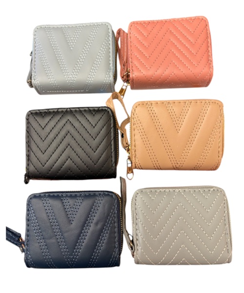 BILLETERA MINI DOBLE CIERRE 12 x 9CM x 4CM