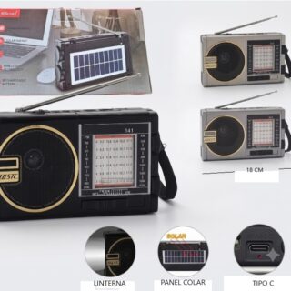RADIO PARLANTE FM/AM C/ PANEL SOLAR