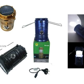 LINTERNA CAMPING FAROL SOLAR RECARGABLE MELECH-343