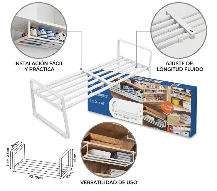 ORGANIZADOR MULTIUSO AJUSTABLE