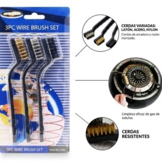 MELECH-556 KIT X 3 CEPILLO METALICO