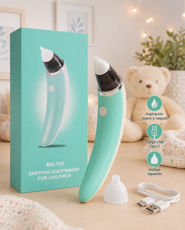 Aspirador nasal recargable usb (incluye repuesto) AV5868