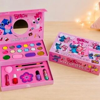 Set de maquillaje infantil de 2 pisos con espejo C-84307